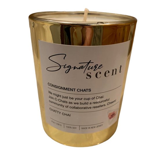 Chatty Chai Hand Poured Soy Wax Candle by Consignment Chats Libby & Molly - Picture 12 of 14